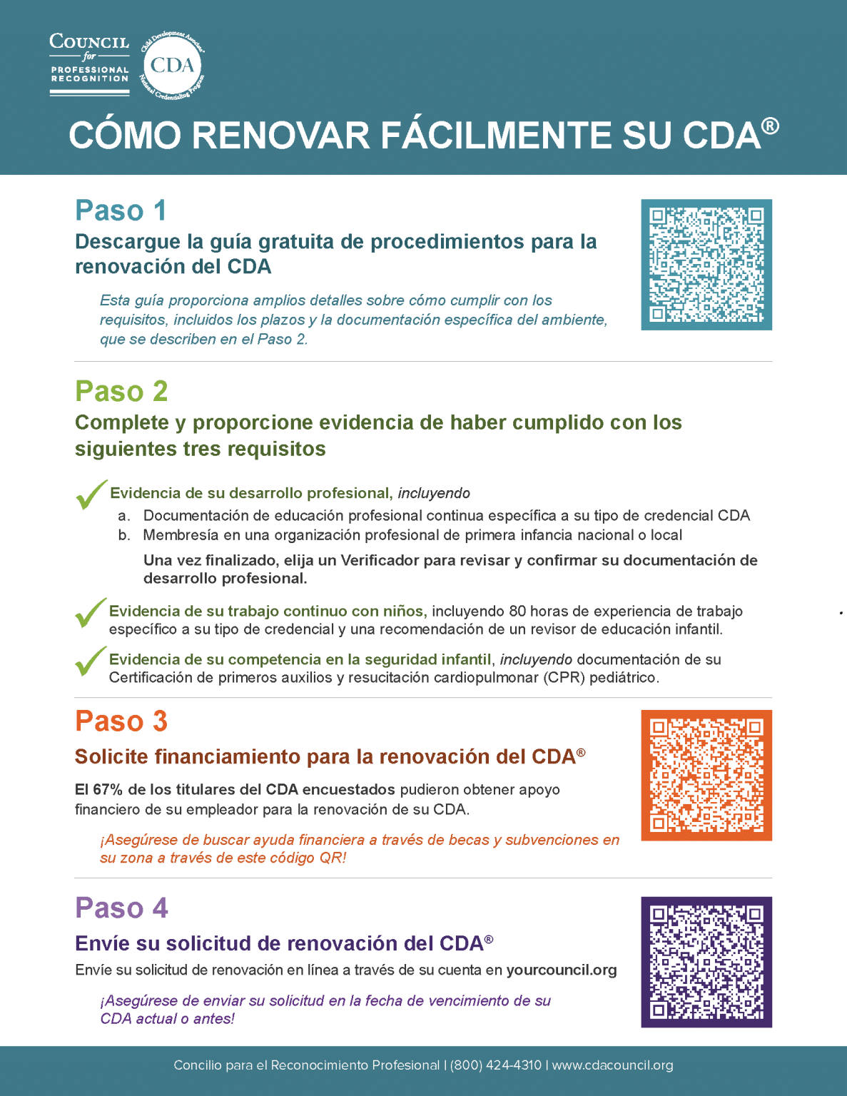 Renueve su CDA - CDA Council